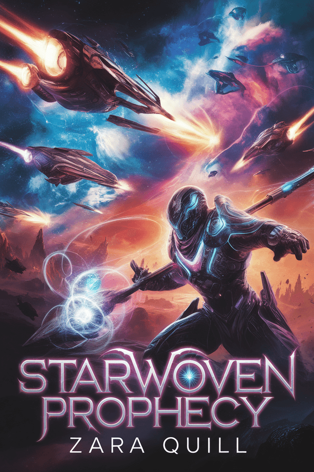 AI-generated Fantasy book cover example